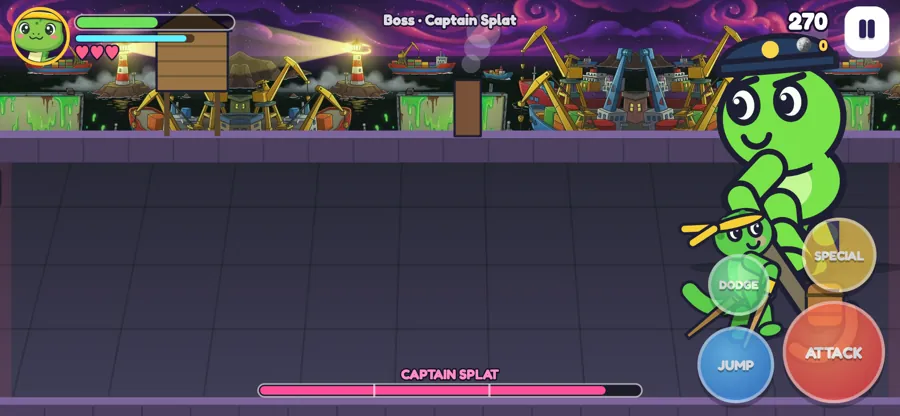 Captain Splat boss fight